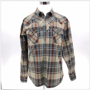 Wrangler Men’s Retro Western Plaid XXL Button Snap